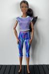 Mattel - Barbie - Made to Move - Yoga - African American (Purple Pants) - Doll